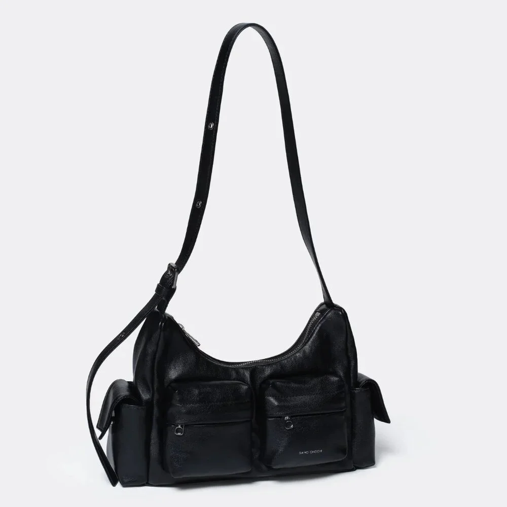 SAMO ONDOH Pocket Mug Bag M (Nappa Black) - Picture 2 of 9